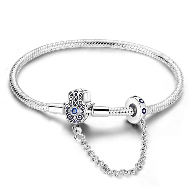 Brazalete Cameli Mão de Fátima com Trava de Segurança